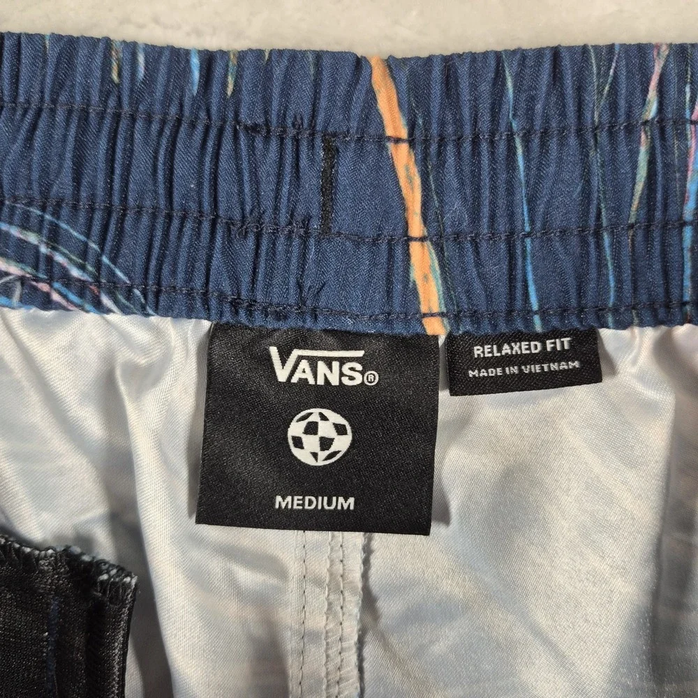 Vans Primary Elastic Board Shorts Men's Medium Blue Hybrid Beach Relaxed Fit NWT